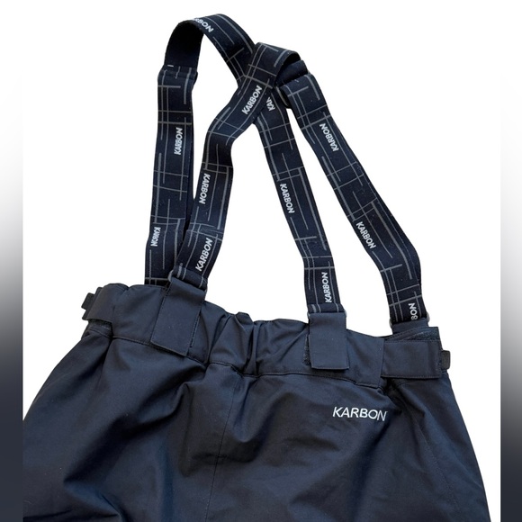 Karbon Technical Ski/Snow Pants – Black, Waterproof, Suspenders - Picture 5 of 8